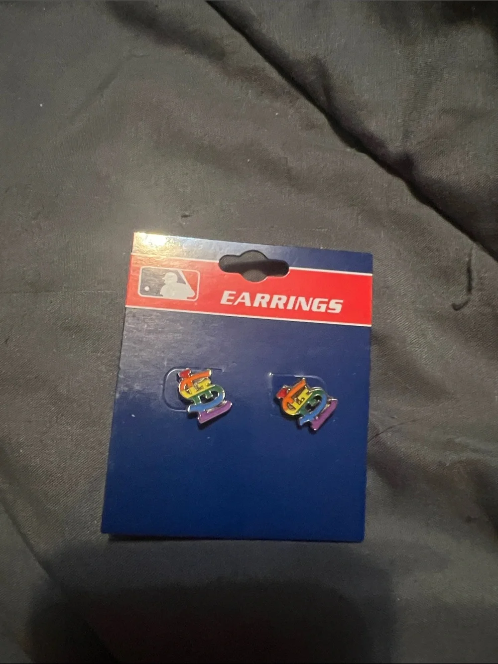 MLB Rainbow Logo Kids Stud Earrings - Multi-Color
